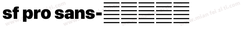 sf pro sans字体转换